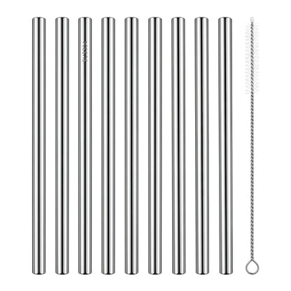 8 Pcs Reusable Straws,Drinking Straws with Brush