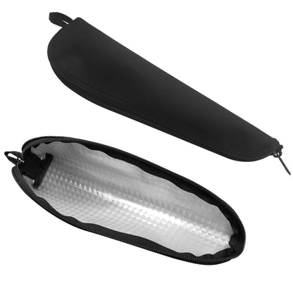 Aosbos Travel Utensil Sets Carrying Case Portable Cutlery Set Pouch Reusable Silverware Set Bag Stainless Steel Straws Pouch Chopsticks Knife Fork and Spoon Holder for Work Bento Box Lunch Bag, Grey