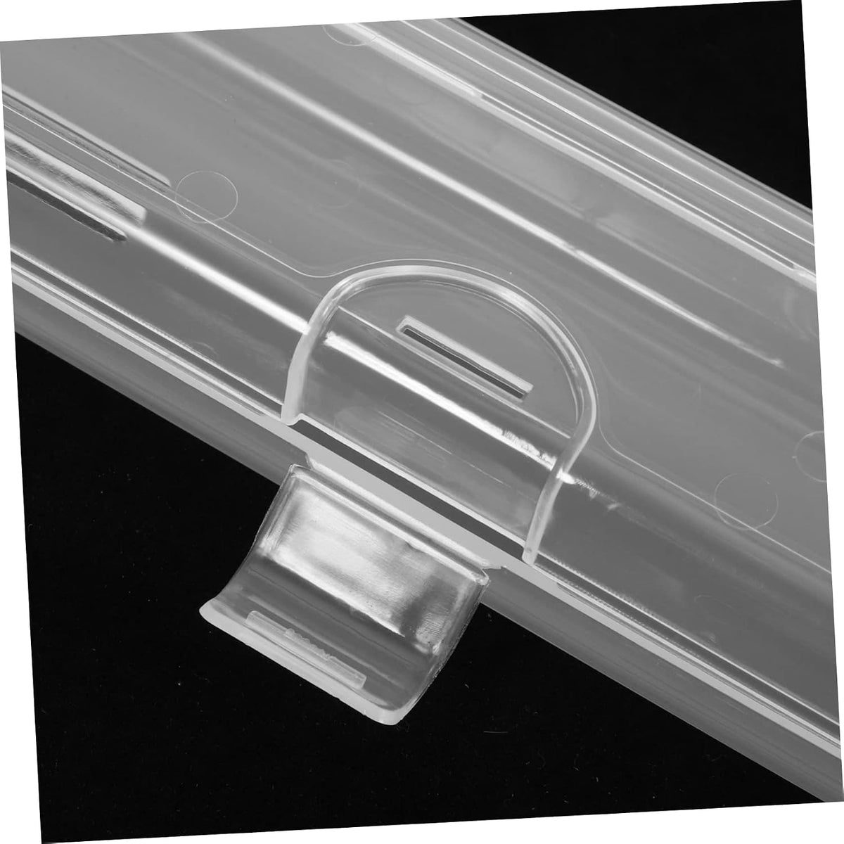4pcs Plastic Drinking Straw Storage Box with Lids for Travel