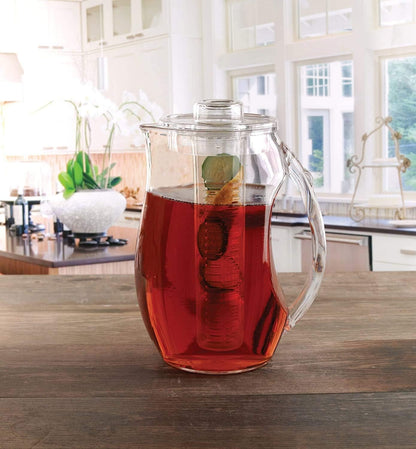 Large Fruit Infuser Water Pitcher (2.9 Quart/93 Oz) – Shatterproof Acrylic