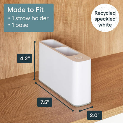 YouCopia SipStation Straw Holder, 20+ Straw Storage, Cabinet Organizer