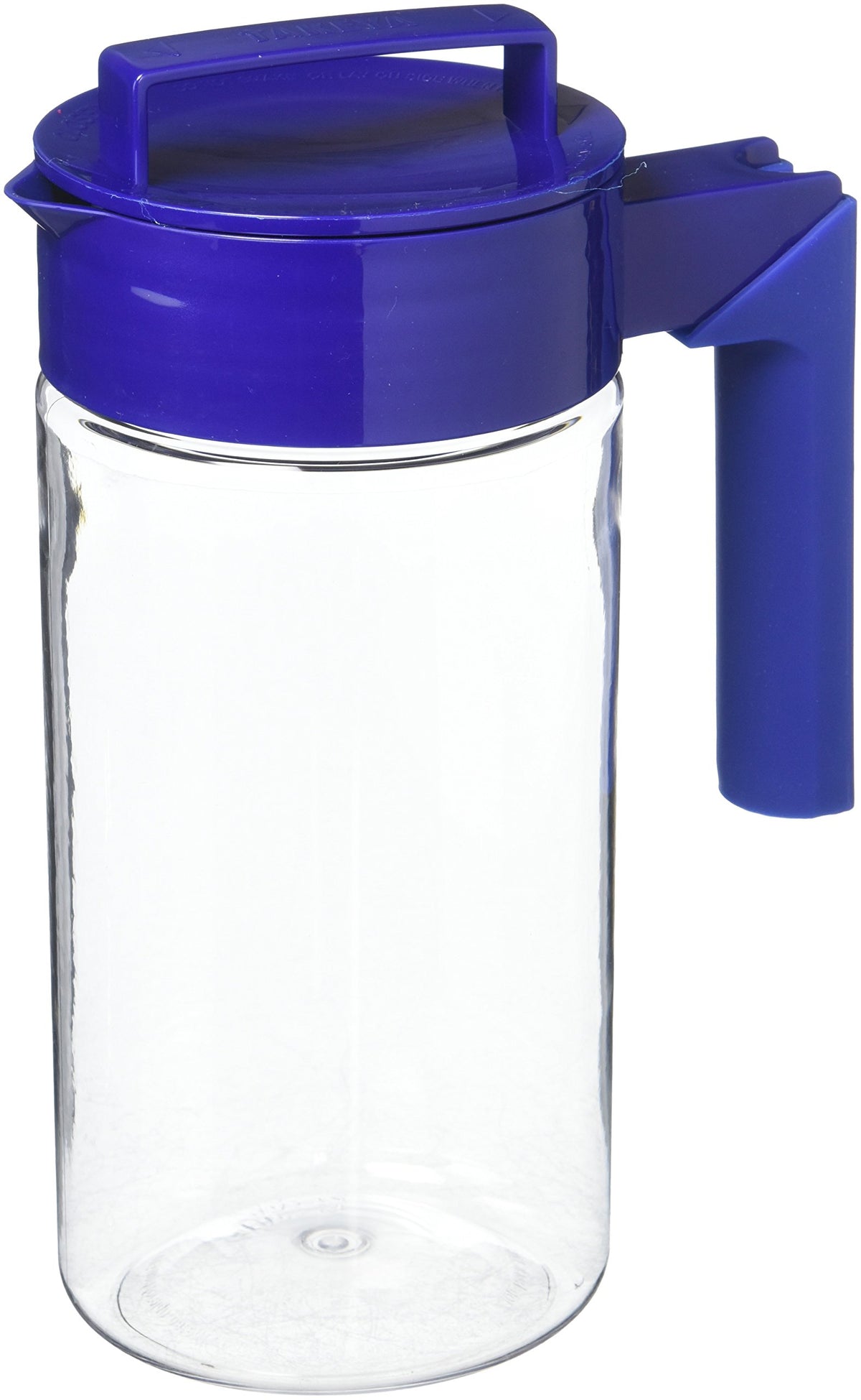 Takeya Airtight Pitcher - Durable BPA-Free Eastman Tritan Odor/Stain-Resistant Leakproof Lid for Iced Tea/Water Easy-Grip Silicone Handle Spill-Free Spout Fridge-Friendly Made in USA 2 Quart/Black