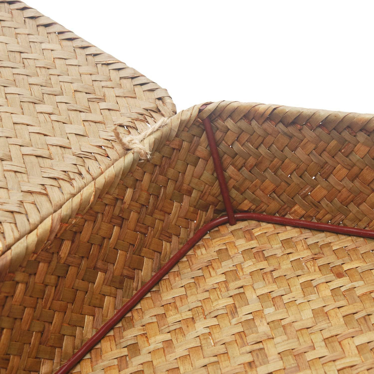 Seagrass Storage Basket Box with Lid, Natural, Set of 2