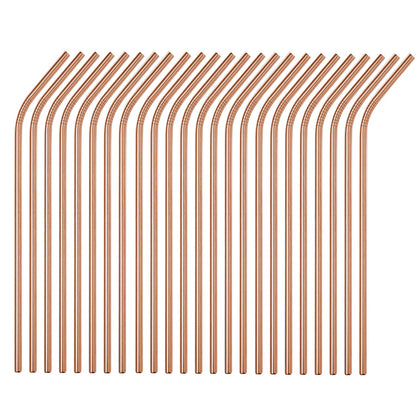 Stainless Steel Straws 50 Pack Bulk 8.5" Reusable Drinking Straws for 20 24 30 OZ Yeti Rtic Tumblers (Silver, 50 piece - 8.5 inch - All Straight)